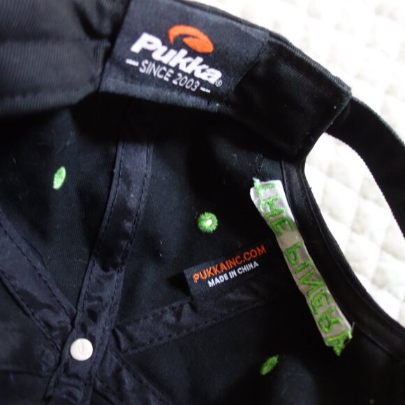 NWT THE PINERY Black Pine Tree Adjustable Buckle Pukka Baseball Cap – Small - Picture 6 of 7